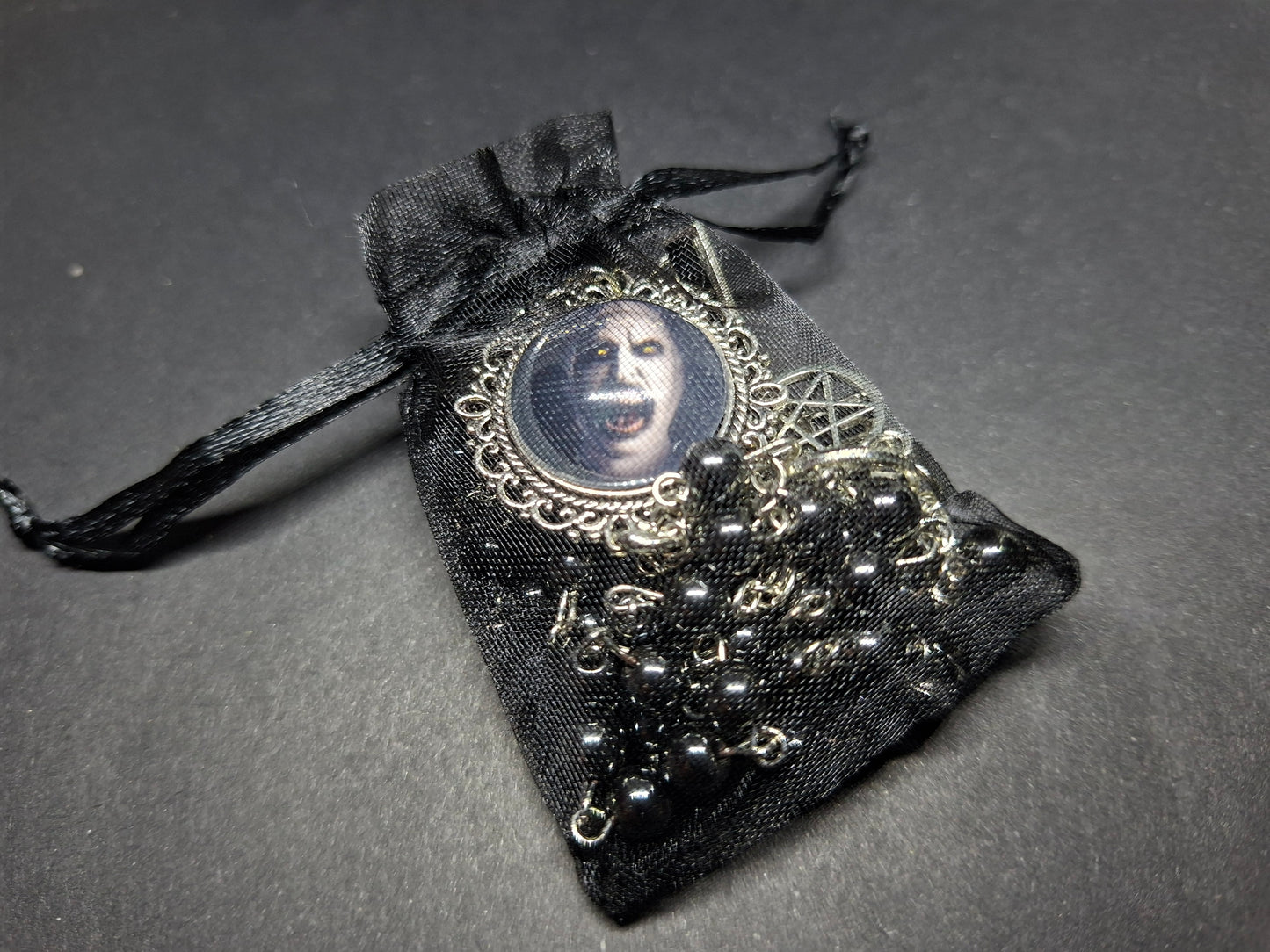 Black Hammarite rosary ,The Conjuring inspired "Nun"