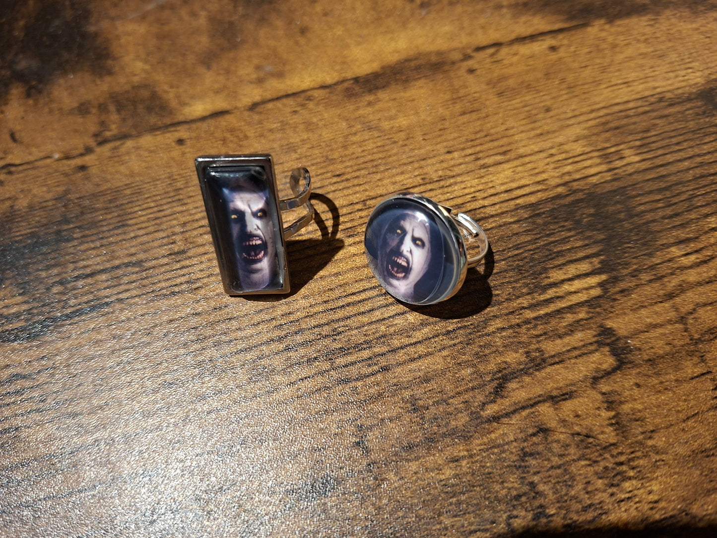 Adjustable Rings, The Conjuring inspired "Nun" round or rectangle