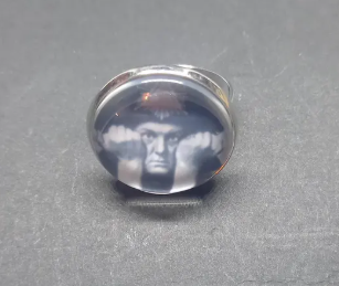 Goth Gothic Witchy witch witchcraft Occult Aleister Crowley inspired "Thelema" fully adjustable rings set