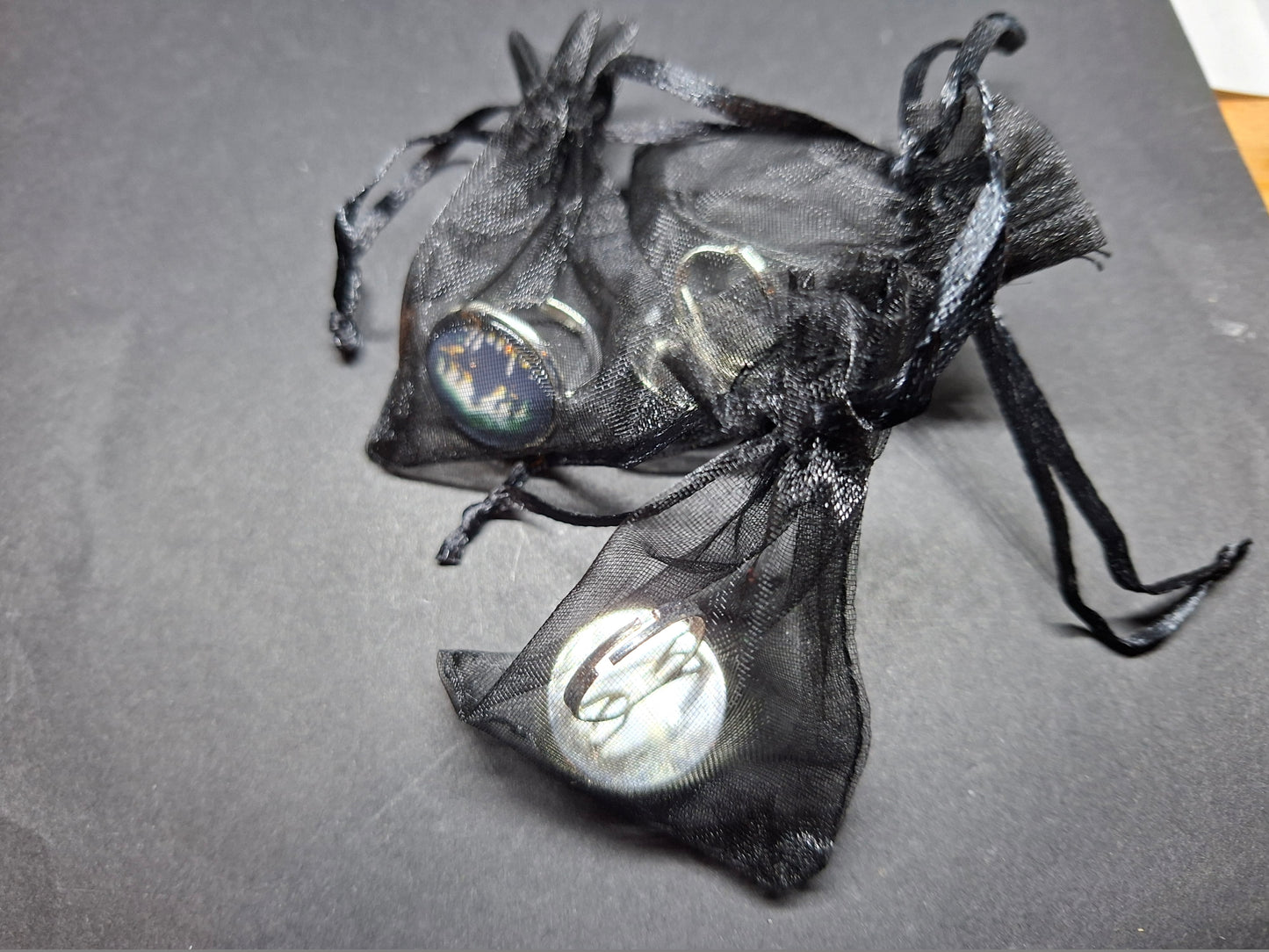 Goth Gothic Old School 1980's alternative Fields Of The Nephilim "Inspired" adjustable rings