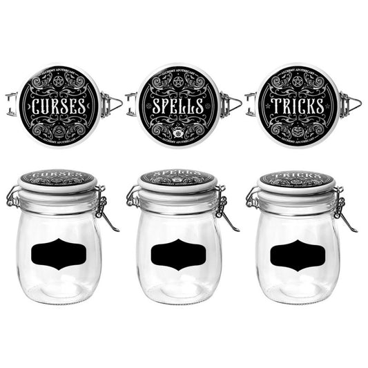 Alchemy Gothic Curses, Tricks & Spells  Storage Jars