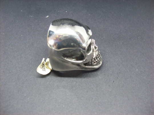 Goth Gothic Witchy Biker Punk Rock Alternative Large stainless steel Full Skull ring