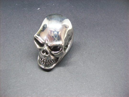 Goth Gothic Witchy Biker Punk Rock Alternative Large stainless steel Full Skull ring
